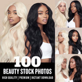 Salon Luxe: Blonde & Brunette Hair Photoshoot Pack