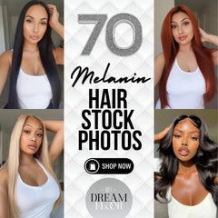 Melanin Hair Magic ✨ 70 AI Influencer Stock Photos for Brands
