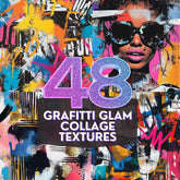 48 Graffiti Glam Collage Style Patterns