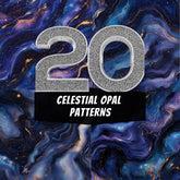 20 Celestial Opal Patterns- Cosmic Marble Textures