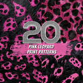 Pink Leopard Glam Pattern Bundle – 20 Bold Animal Print Backgrounds