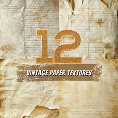 12 Vintage Paper Textures Digital Download