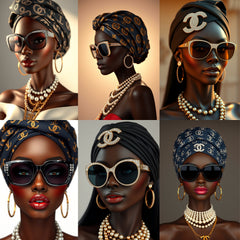 Melanin Majesty 👑 | 60 African Queen Luxury Digital Art Collection