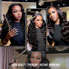 The Melanin Hair Vault 🔐 | 70 Premium AI Hair Stock Photos