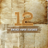 12 Vintage Paper Textures Digital Download