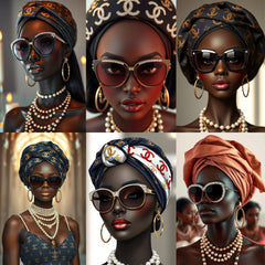 Melanin Majesty 👑 | 60 African Queen Luxury Digital Art Collection