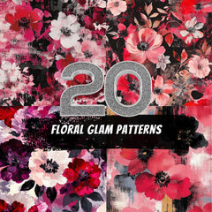 20 Floral Glam Patterns: Bold Flower Backgrounds