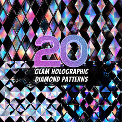 20 Glam Holographic Diamond Patterns