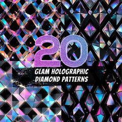 20 Glam Holographic Diamond Patterns