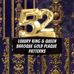 52 Luxury King and Queen Gold Baroque Patterns