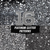 16 Platinum Glitter Textures , Luxury Digital Paper