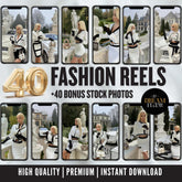 GlamHaus: 40 High-End AI Model Reels + Stock Photos