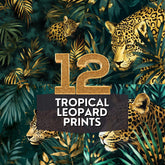 12 Tropical Leopard Print Designs