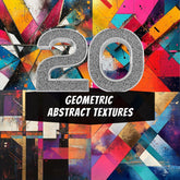 20 Vibrant Geometric Abstract Textures | 20 Digital Backgrounds for Modern Art & Design