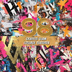 98 Graffiti Glam Collage Textures