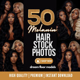 50 Melanin Hair Stock Photos – Luxury AI Model Collection