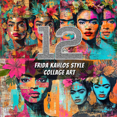 12 Frida Kahlos Collage Art