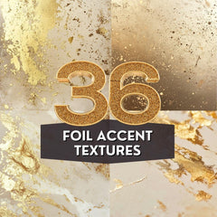 36 Foil Accent Textures | Elegant Gold Digital Patterns | Seamless Luxury Designs