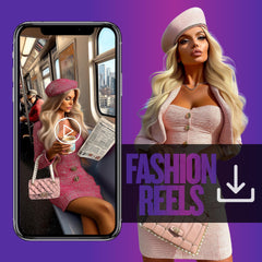 Chic Chronicles: 20 Luxury AI Fashion Reels + 40 Bonus Stock Photos