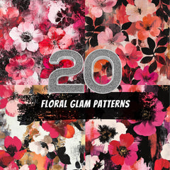 20 Floral Glam Patterns: Bold Flower Backgrounds
