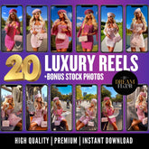 Chic Chronicles: 20 Luxury AI Fashion Reels + 40 Bonus Stock Photos