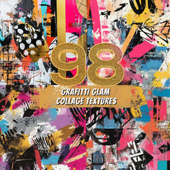 98 Graffiti Glam Collage Textures