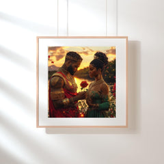 Royal Sunset Serenade – African Royalty Digital Art