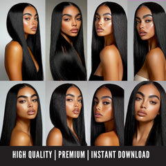 Luxury Hair Stock Photos | Beauty Salon Content