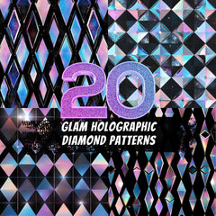 20 Glam Holographic Diamond Patterns
