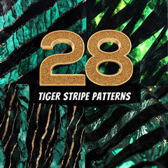 28 Green Tiger Stripe Patterns