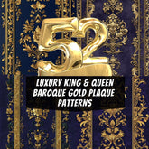 52 Luxury King and Queen Gold Baroque Patterns