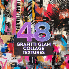 48 Graffiti Glam Collage Style Patterns