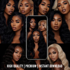 50 Melanin Hair Stock Photos – Luxury AI Model Collection