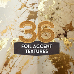 36 Foil Accent Textures | Elegant Gold Digital Patterns | Seamless Luxury Designs