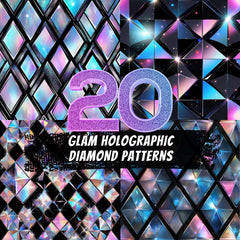 20 Glam Holographic Diamond Patterns