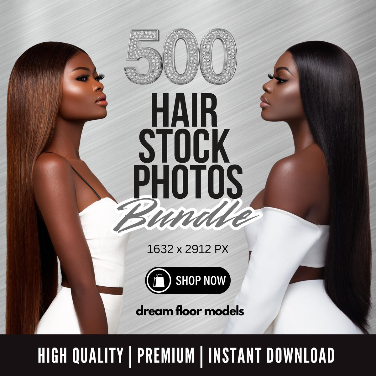 Flawless Hair Studio Collection – 500 Premium Stock Photo Bundle