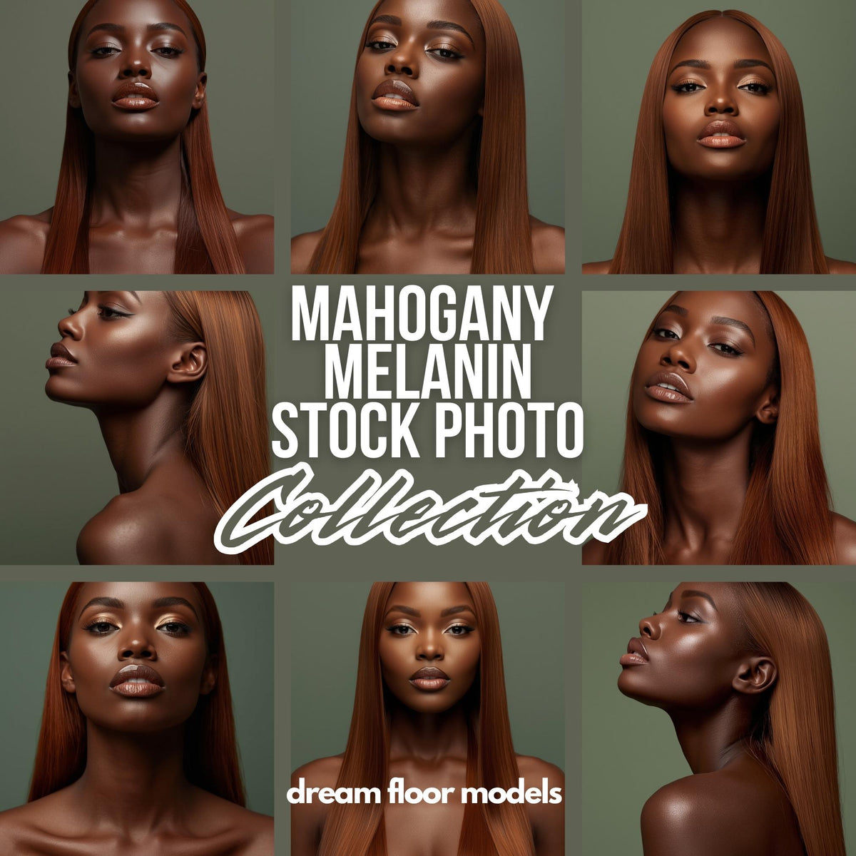 Mahogany Melanin Stock Photos: AI Model Images, Beauty & Lifestyle (Digital Download)