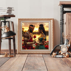 Royal Sunset Serenade – African Royalty Digital Art