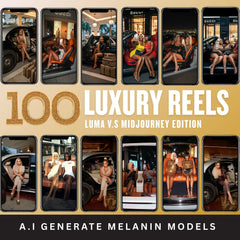 100 Luxury Reels + 50 Premium Stock Photos | Fashion, Lifestyle, Glam AI Models