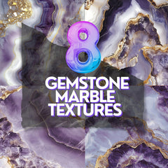 8 Gemstone Marble Textures