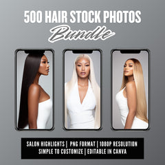 Flawless Hair Studio Collection – 500 Premium Stock Photo Bundle