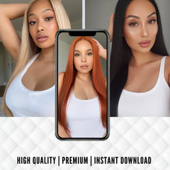 Melanin Hair Magic ✨ 70 AI Influencer Stock Photos for Brands