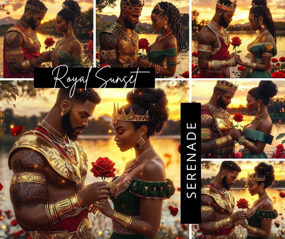 Royal Sunset Serenade – African Royalty Digital Art