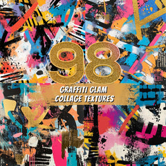 98 Graffiti Glam Collage Textures
