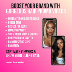 Hair Salon Stock Photos & Promo Reels: AI Melanin Models