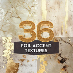 36 Foil Accent Textures | Elegant Gold Digital Patterns | Seamless Luxury Designs