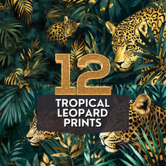 12 Tropical Leopard Print Designs