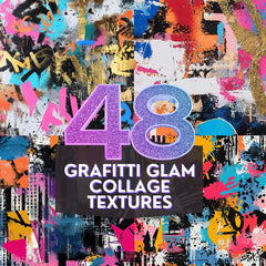 48 Graffiti Glam Collage Style Patterns
