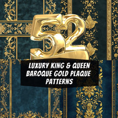 52 Luxury King and Queen Gold Baroque Patterns
