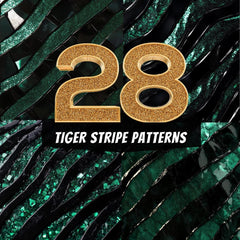 28 Green Tiger Stripe Patterns